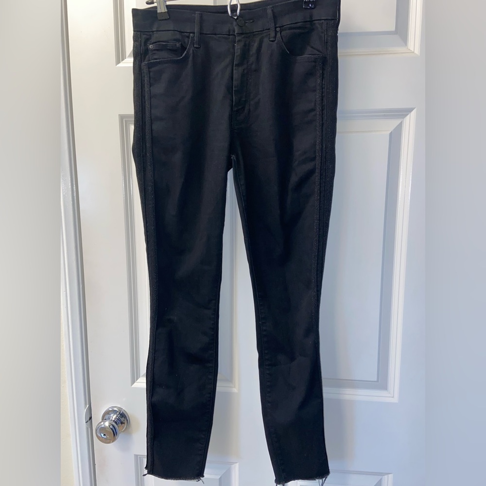 Mother black skinny jeans  size 28